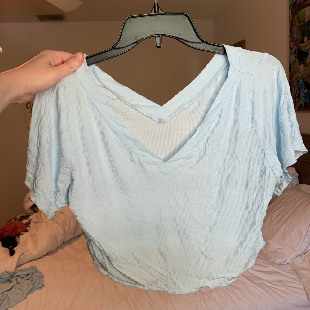 SHEIN LIGHT BLUE PAJAMA SET